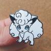 White Vulpix Anime Brooch For Backpacks Enamel Pin Metal Brooch Pin For Women Badges Pin Brooches Jewelry Accessories