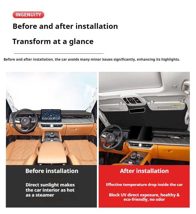 For Tank 500 Hi4T Hi4Z 2022‑2026 Side Window Sunshade Curtain Privacy Heat Insulation Visor Interior Car Accessories