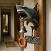 Shark Attack Doorbell Shark Shape Door Ring Novelty Indoor Outdoor Wall Mount Bell for Front Door Porch Home Decor