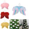 5pcs Angel Wings Christmas Feather Baubles Tree Hanging Ornament Diy Decor Craft