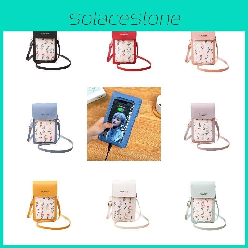 Compact Phone Bag For Women Convenient Magnetic Closure Stylish Stitching
