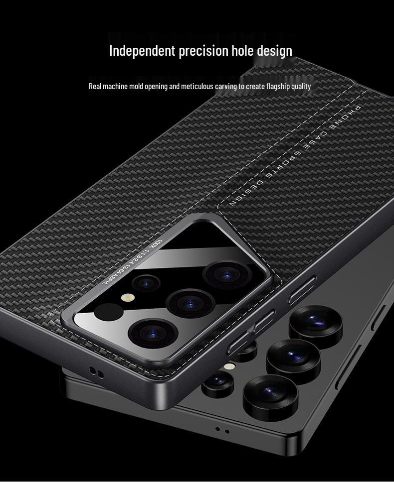 Samsung S25 Ultra Leather Protective Phone Case - Fashionable and Drop-Proof