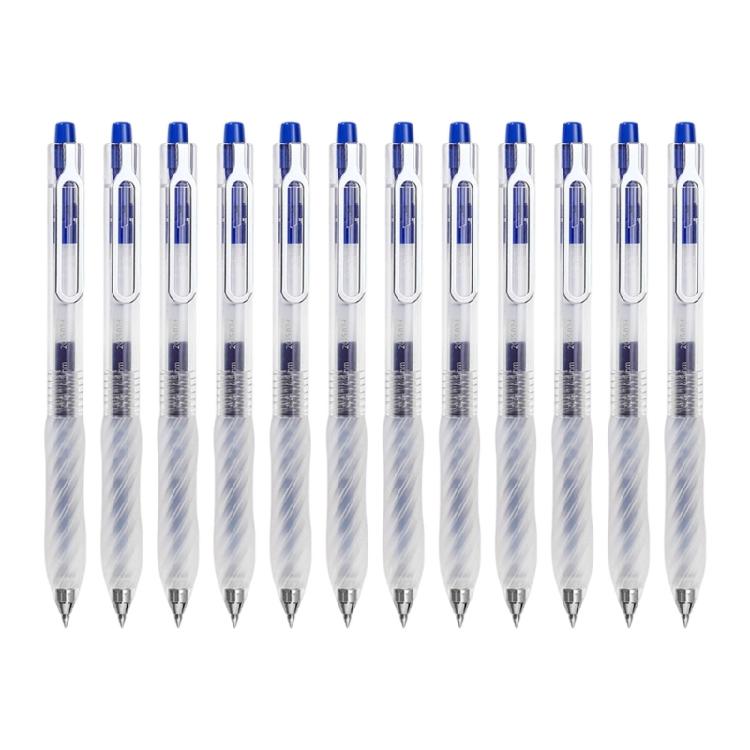 12PCS Quick Drying Retractable Gel Pen Ergonomic Silicone Grip 0.5MM Tip Gel Pen Office Writing Tool for Note Taking