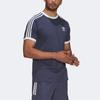 Adidas Originals Trefoil Logo Home Short Sleeve T-Shirt Men Tops Blue Purple HE9545