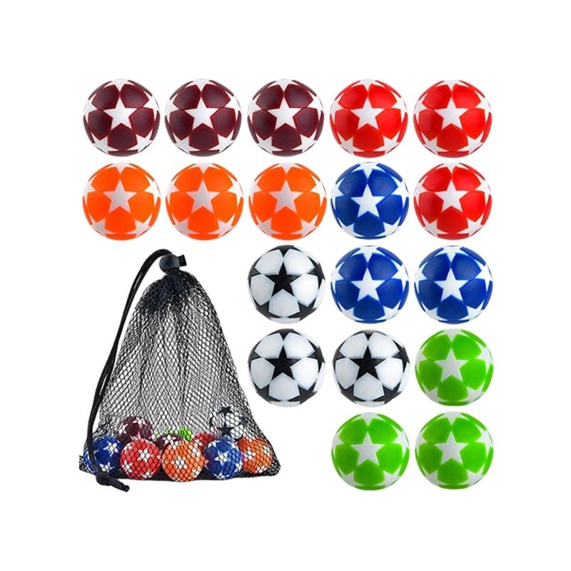 18Pcs Table Soccer Foosball Replacement Balls Official Table Soccer Balls Tabletop Football Balls Football Machine Part