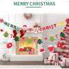 Festive Christmas Hanging Garlands Festival Santa Letter Christmas Bunting Decors for Yuletide Decorating Needs
