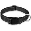 Adjustable Reflective Dog Collar Nylon Safety Pet Traction Rope Strap for Small To Medium-Sized Pets
