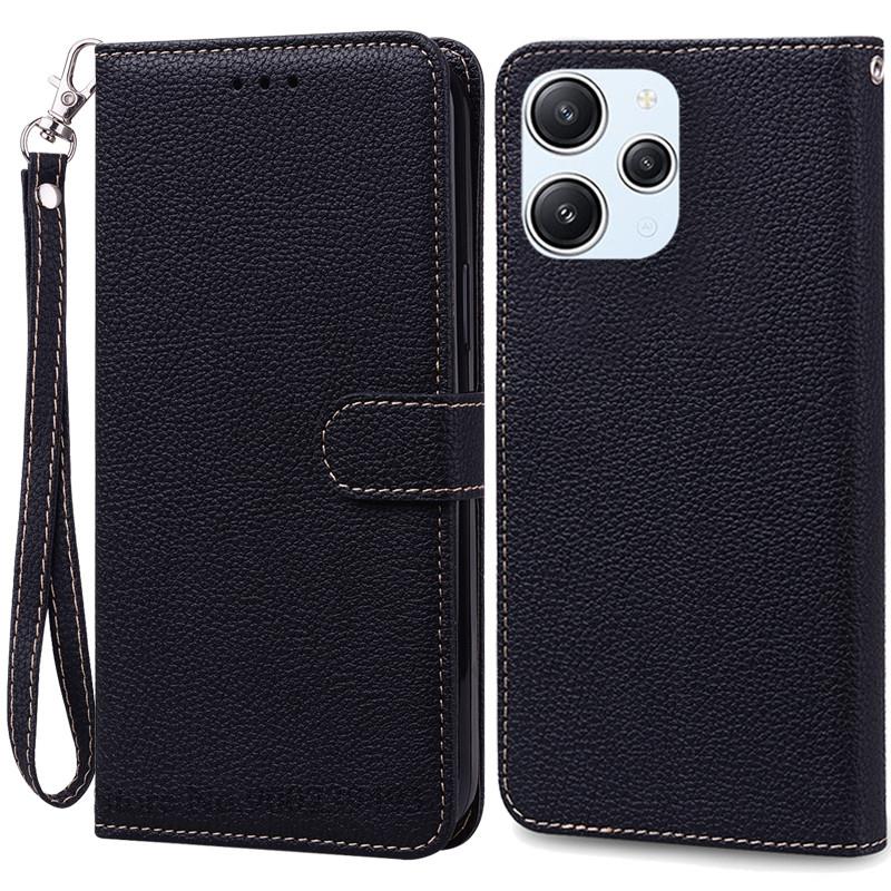For Xiaomi Redmi 12 Case Silicon Leather Wallet Flip Case For Redmi 12 4G Cover Protector Phone Case for Redmi 12 5G Coque Funda