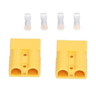 2PCS Multi Color 50A Battery Connector 600V Lightweight Design Wire Harness Plug Quick Connect Disconnec Automotive Battery