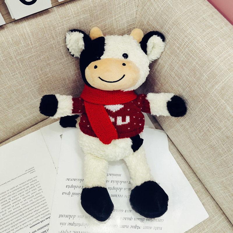 30CM New Cute Animal Cartoon Cows Stuffed Plush Toy Kawaii Cattle Comfortable Soft Toy Children Birthday Present Plush/Nano Doll