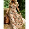 Damen-Langkleid mit Aufdruck