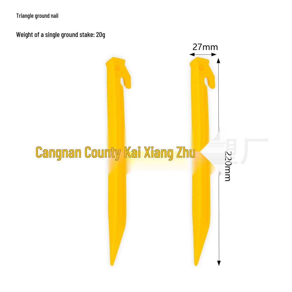 Camping Canopy Tent Stakes: Plastic Ground Stakes, Beach & Picnic Mat Anchors, Windproof Fixing, Gardening Wire Stakes.