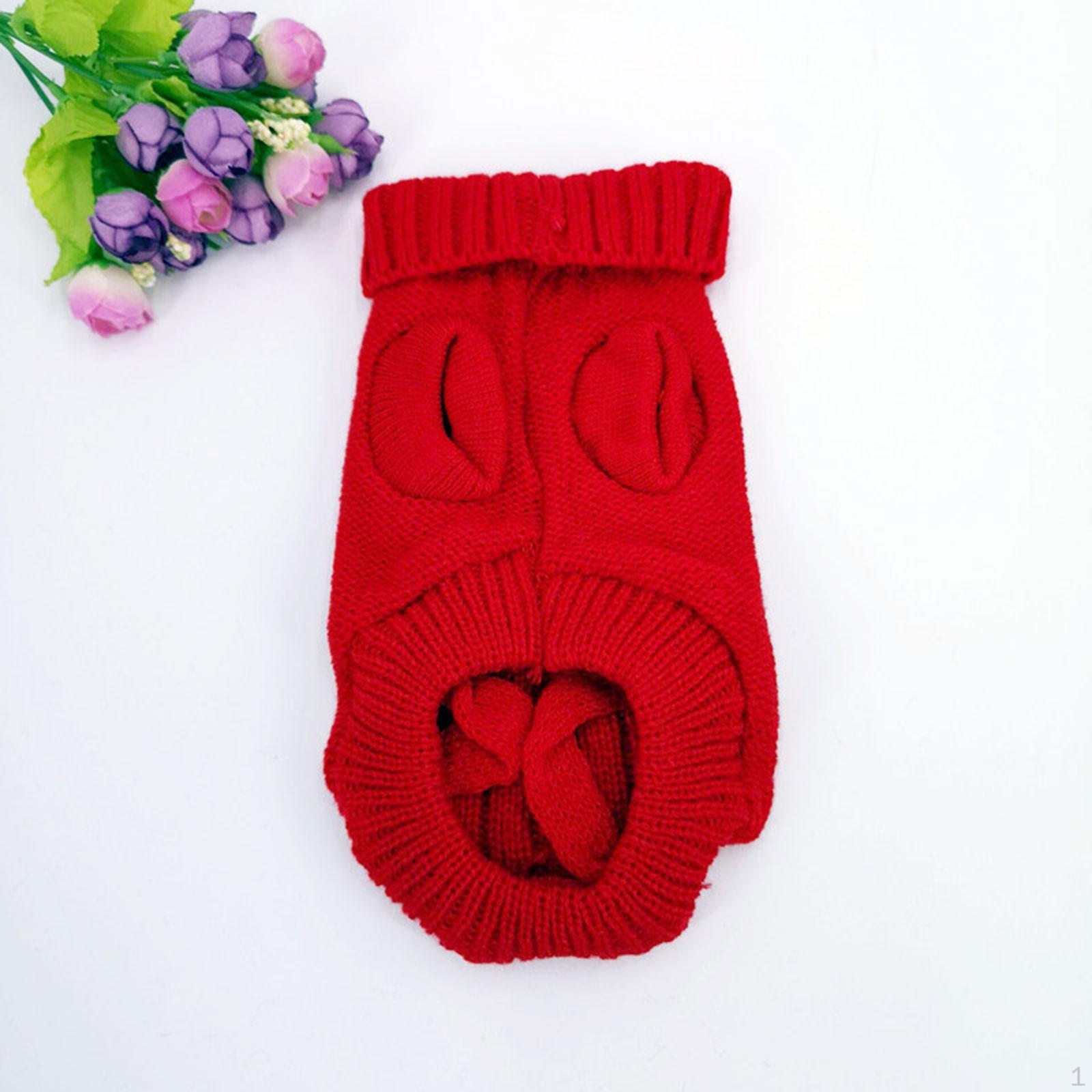 Cozy Dog Sweater for Outdoor Adventures Red M