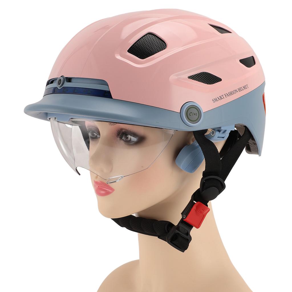 Smart Bluetooth Cykelhjälm med Inbyggda Blinkers Högtalare Mikrofon Smart Cykelhjälm för
