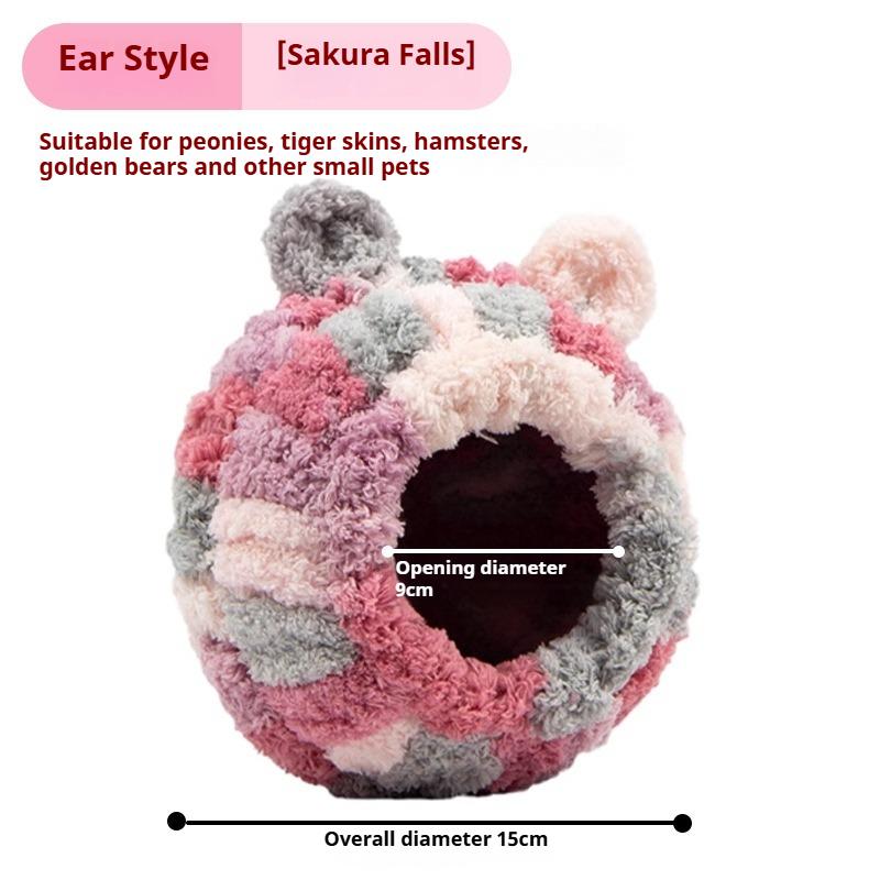 Bird Nest Warmth Parrot Nest Winter Bird Nest Thick Cotton Fleece Flannel Bird Cage Hanging Breeding Nest Small Pet Keep Warm