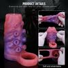 Octopus Shape Hollow Penis Sleeve Soft Silicone Wearable Penis Extender for Men
