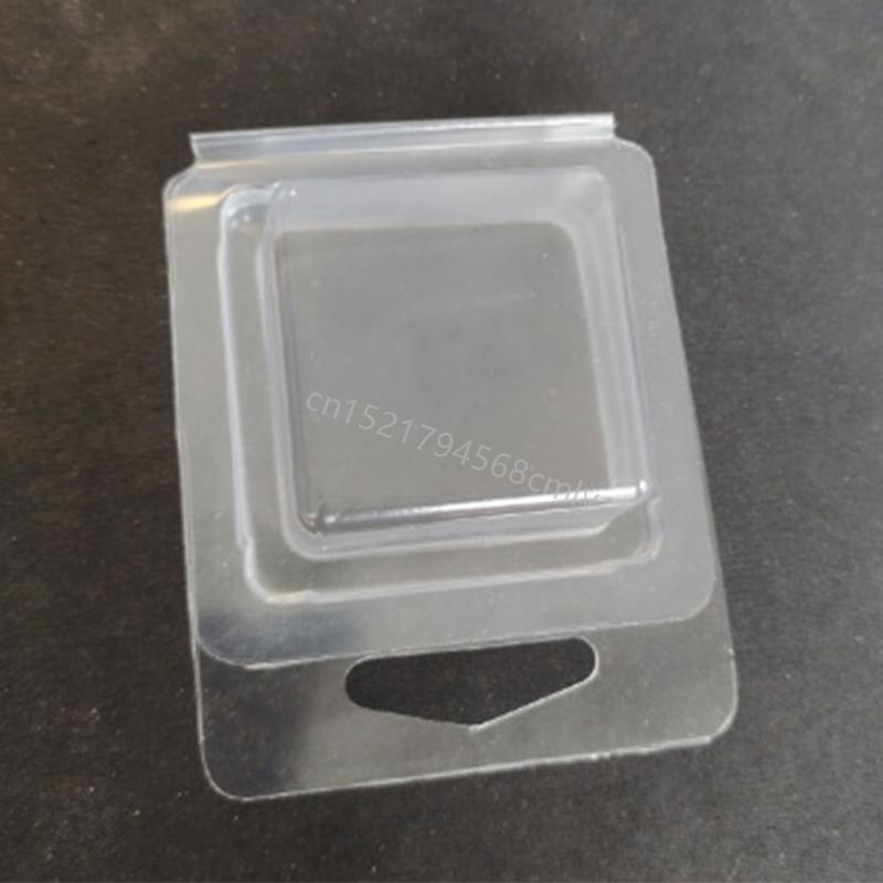 100 Pieces Empty Wax Melt Molds Clear Plastic Clamshell Mould for Candle Making 6XDE
