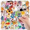50 Anime & Disney Character Stickers for Notebooks, Luggage, and Decor