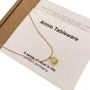18K Gold-Plated Emerald Square Pendant Necklace - Women's Elegant Titanium Steel Clavicle Chain