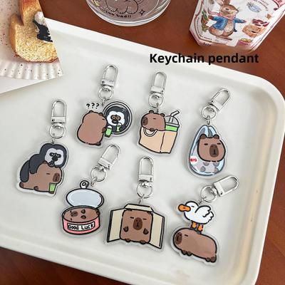 "Cartoon Keychains & Pendants: Fun School & Pencil Bags, Creative Student Gifts"