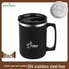HUIHUADU 304 Stainless Steel Insulated Mug with Lid