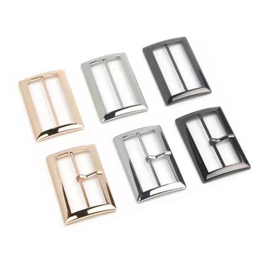 4pcs Adjustable Metal Three-Speed Buckle Set Windbreakers, Satchels, and Backpacks - Fashionable Suspender Lock Buckles In Silvery, Black, and Golden