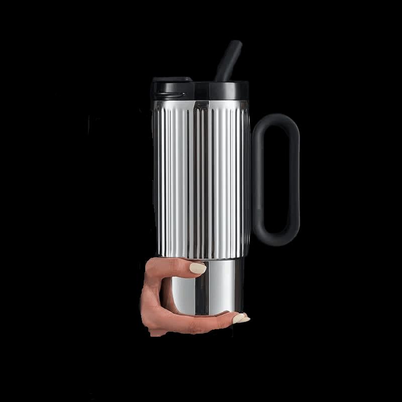 HOLOHOLO 316L Stainless Steel Insulated Travel Mug with Straw