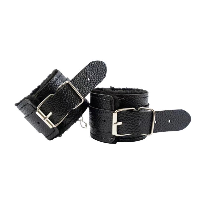SM Plush Bondage Handcuffs & Anklets Restraint Set