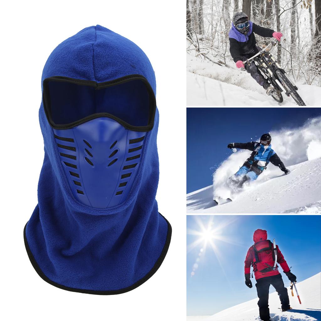 Volledig Gezichtsklep met Ademend Mesh Siliconen Paneel Winter Fleece Nekwarmer voor Rijden Winddichte Gezichtsklep