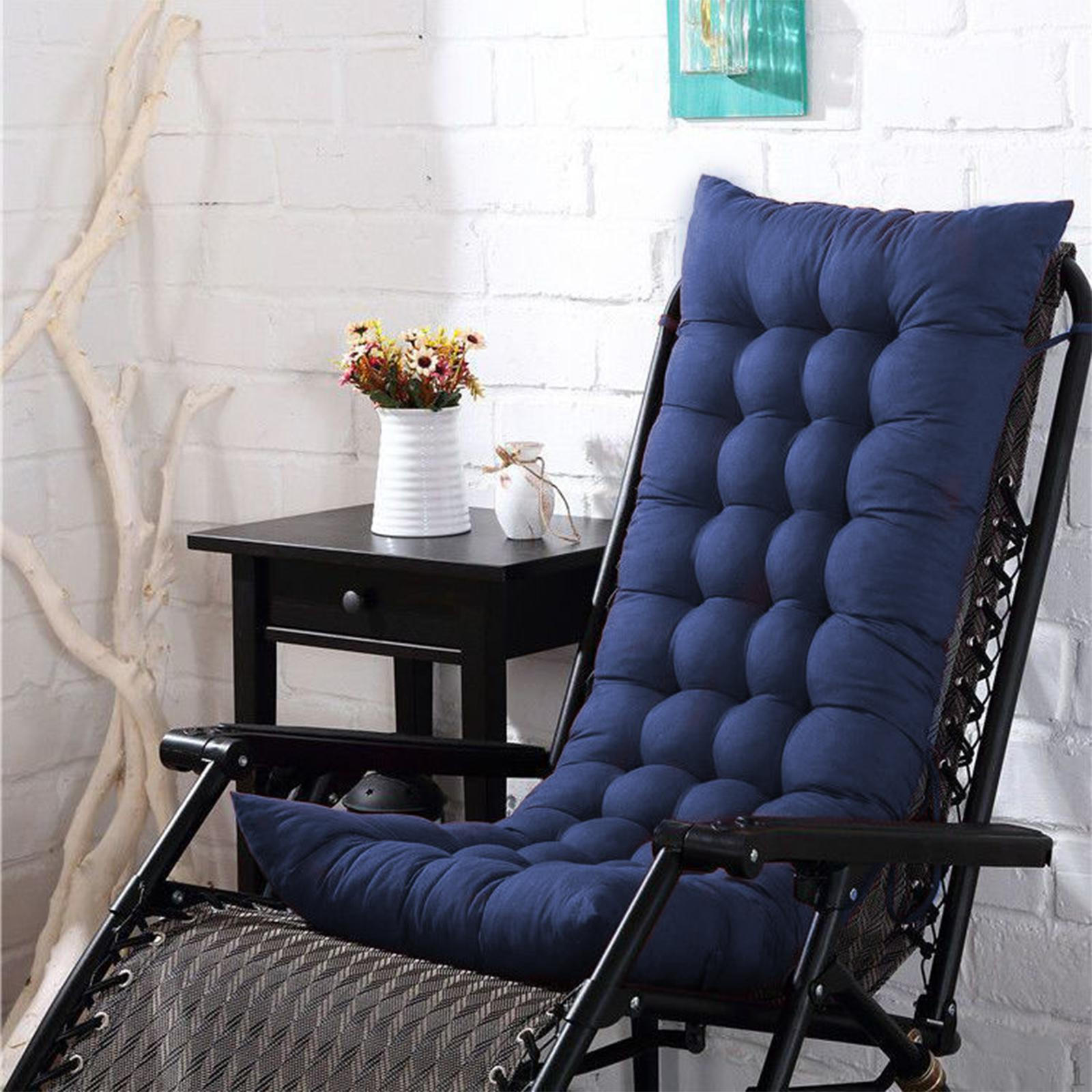 Подушка для кресла с высокой спинкой 48смx120смx8см Очень мягкая для кресла-реклайнера Легко стирается Замена темно-синий 2277₽