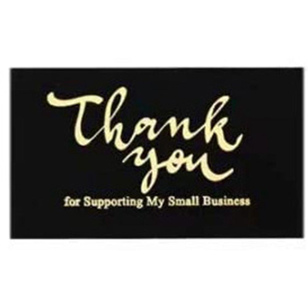 Bookmark Christmas Postcard Black White Thank You Bride X096