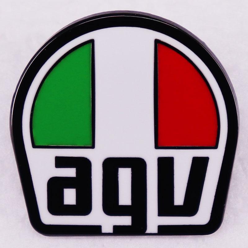 

AGV Italian Motorcycle Helmet Knight Brooch Badge