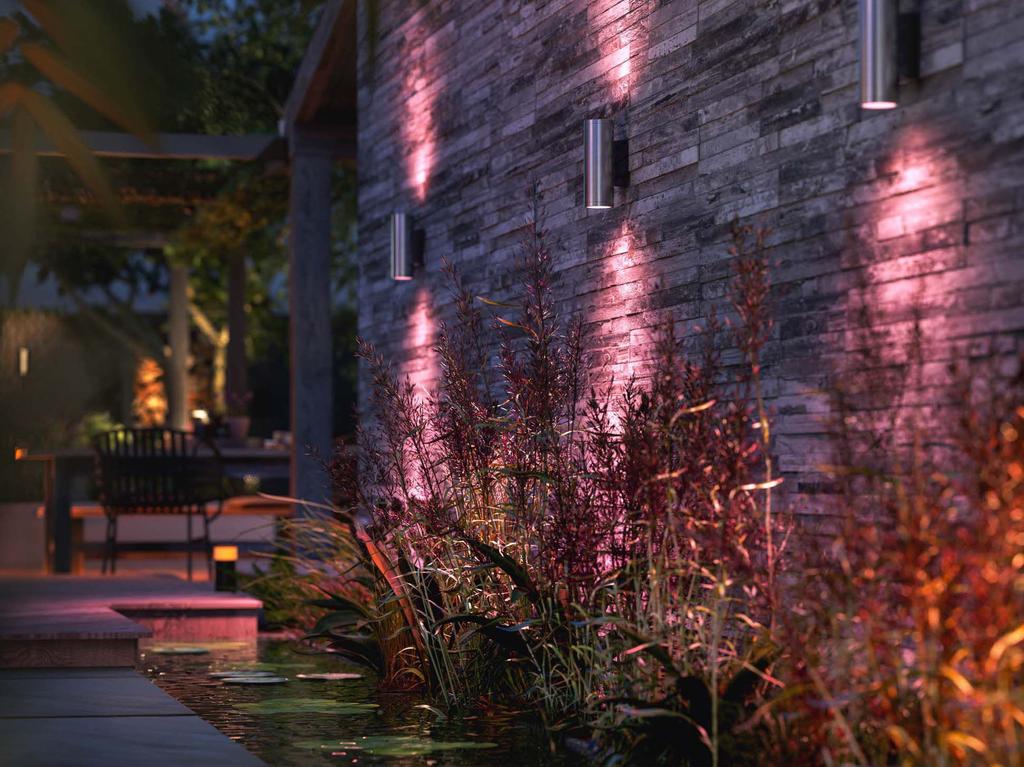 Philips Hue WCA Appear Outdoor Wall Lantern, Inox | Philips Hue