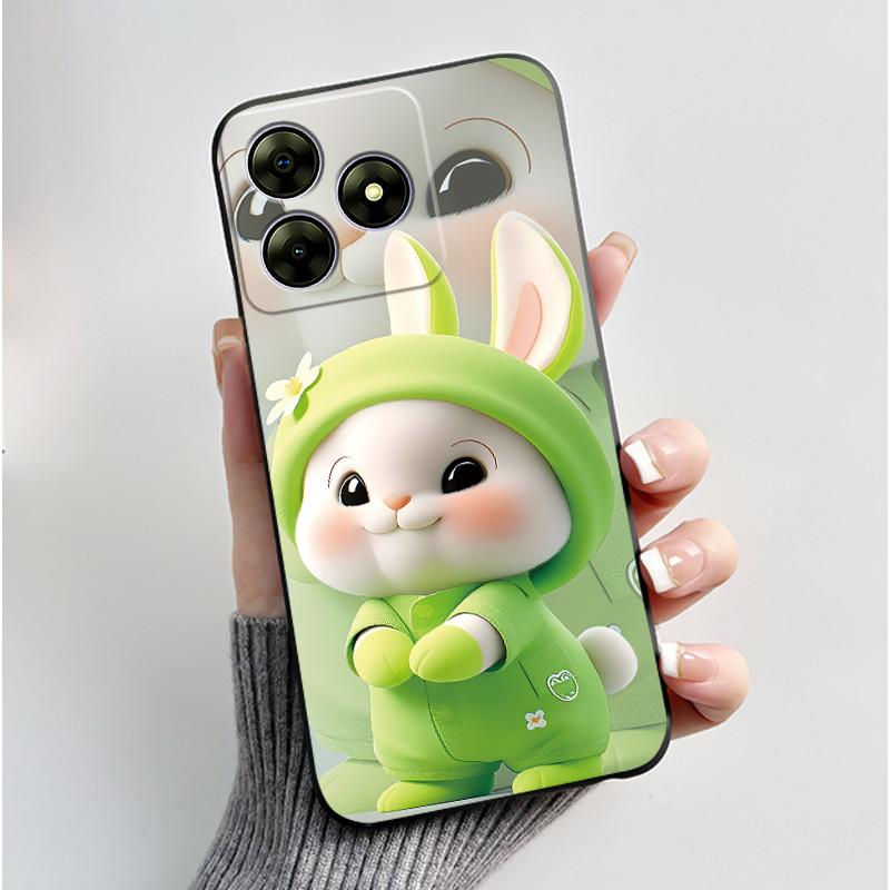 Pentru Blackview Wave 8C 6.56" Wave 8 Black View Wave8C Wave8 Spate TPU Silicon Moale Carcasă Telefon Luxos Drăguț Iepuraș Iubire Husa Amuzantă