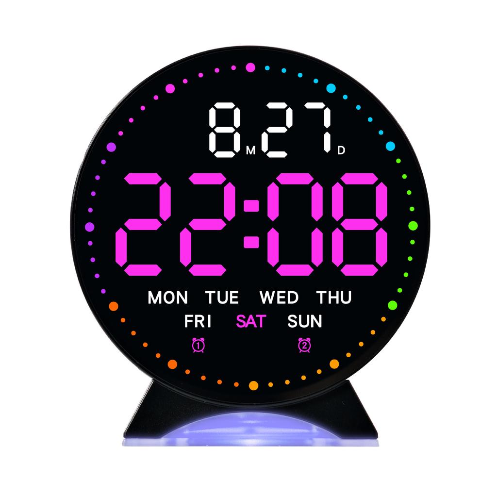 New LED Electronic Alarm Clock Multi-function Clock Digital Bedside Electronic Clock with Night Light