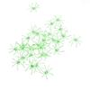 20/50PCS Halloween Spiders Figurine Props Noctilucence Spiders Props Light Up Realistic Spiders Party Favor Bag Fillers