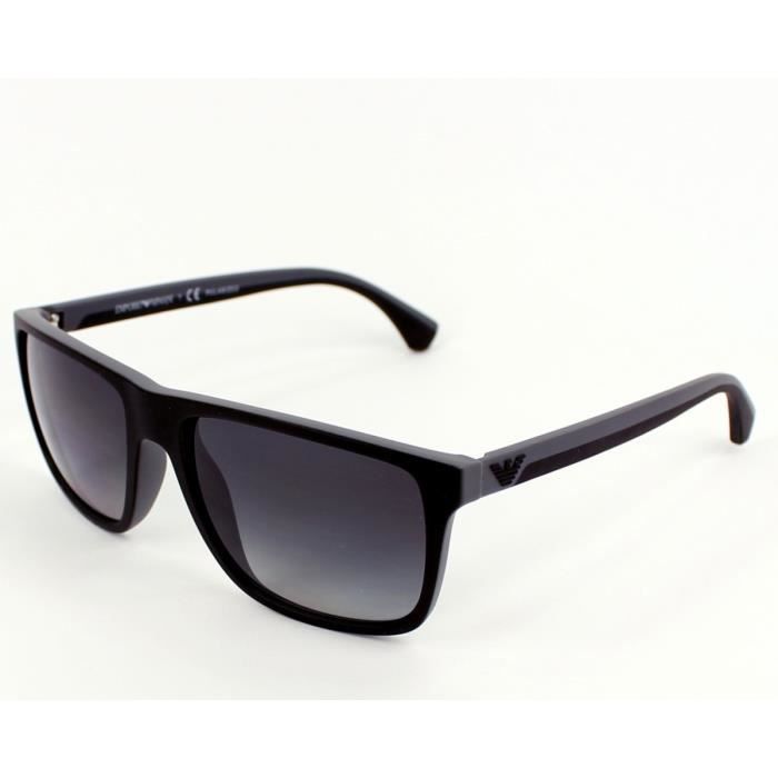 Lunettes de soleil - EMPORIO ARMANI - EA4033 - Noir mat - Gris - Protection 3
