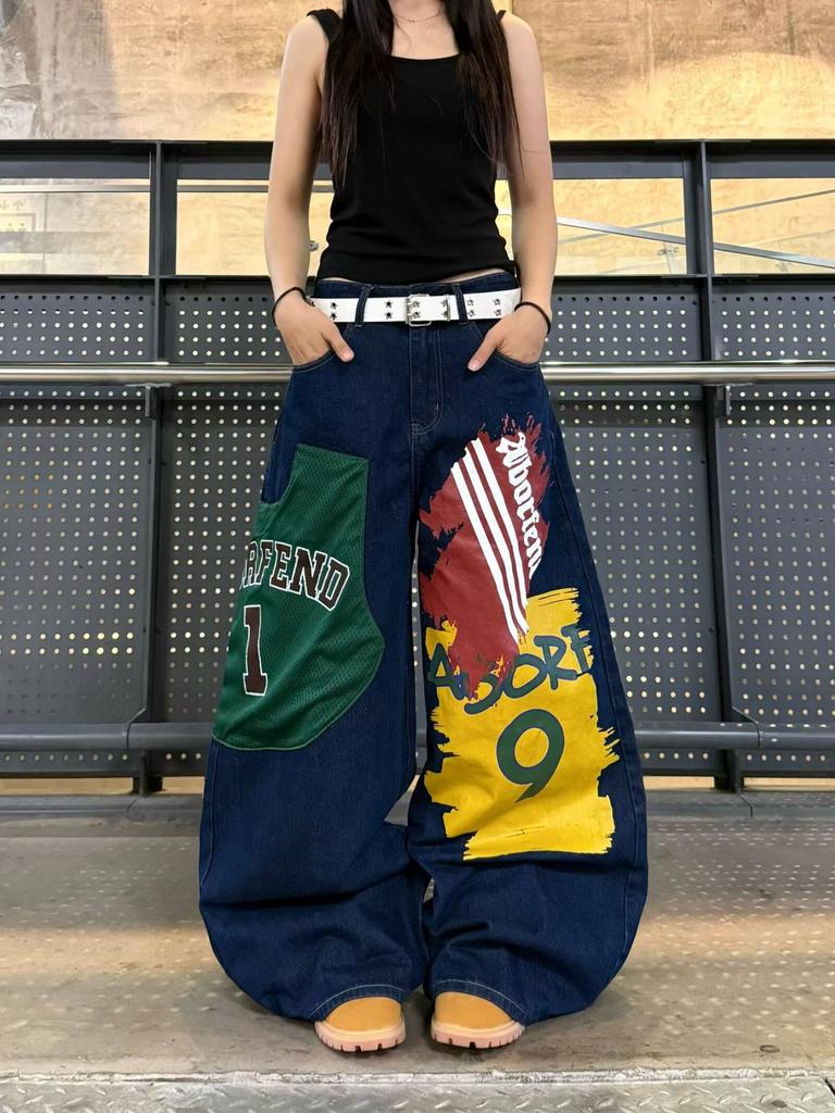 Women Straight Leg Denim Jeans Casual Solid Color Cotton Blend High Waist Daily Streetwear Long Pants