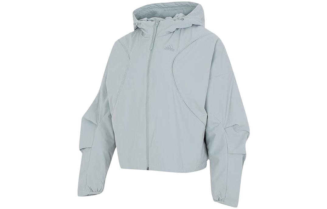 Adidas Jackets Women s Gray Blue Hooded Thickened Other IP7036 A/S