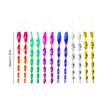 12Pcs Spiral Deterrent Device Waterproof 30CM Wind Rotating Rod Wear Resist Bird-Repelling Stick for Home Yard Patio Decoration