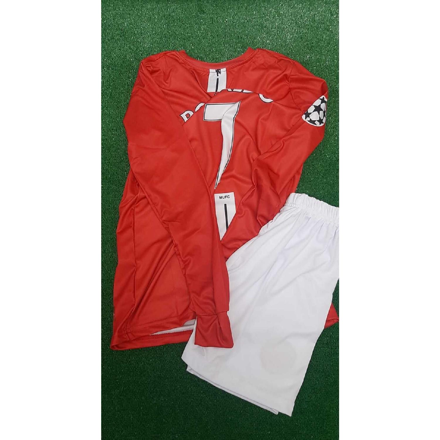 

Детский трикотаж с длинными рукавами Роналду... 0-1 Ay красный