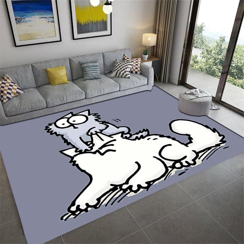 2025 New Simon's Cat Carpet Rug for Living Room Bedroom Home Sofa Decoration,Kids Play Non-slip Floor Mat
