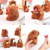 Creativo Cappello da Gelato Fragola Anguria Capibara Peluche Ciondolo Portachiavi Per Regalo Bambini