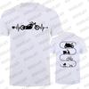 Men T-Shirt Motorcycles Evolution ECG Graphic Y2k Tops Funny Hip Hop Streetwear Two-sided Short Sleeve Tees Oversized Clothing