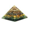 Crystal Money Magnet Pyramid, Tiger Eye, Pyrite, Citrine & Green Aventurine