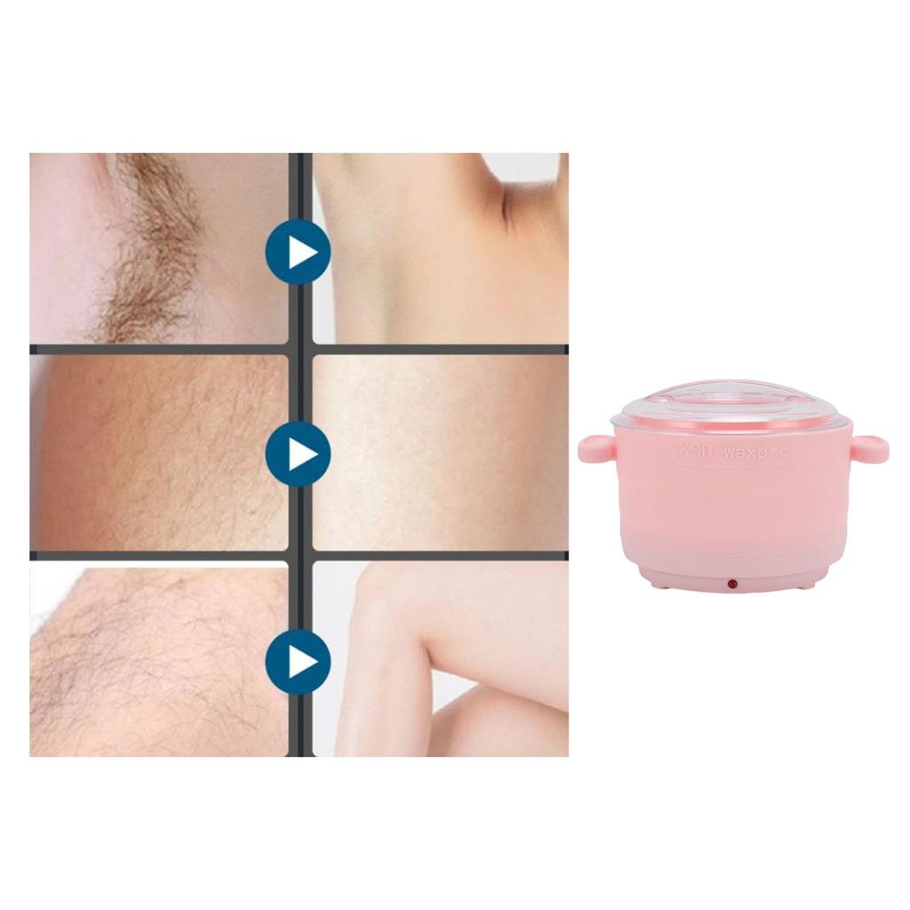 Silicone Wax Warmer for Hair Removal Non Stick Foldable Electric Wax Melt Warmer Machine 500 ML