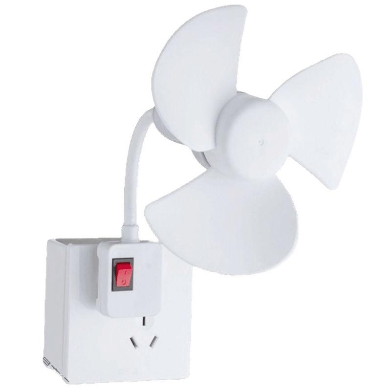 Multi-functional Socket Fan: Small Whirlwind Wall-mounted or Floor-standing Fan for Toilet and Kitchen