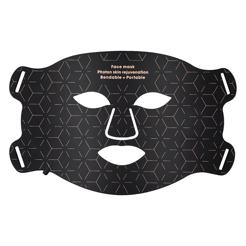 Adjustable LED Photorejuvenation Face Mask: Home Beauty Device with Silicone Panel