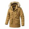 Winter Thick Cardigan Men's Street Jacket Clothing Parka Detachable Hoodie Padded Jacket