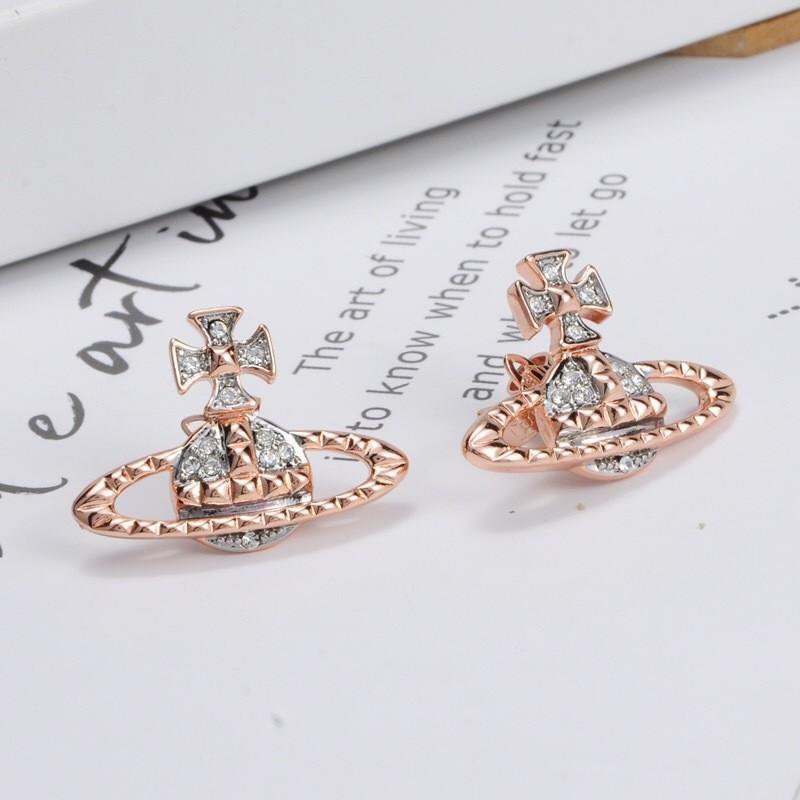 Vivienne Kolczyki Geometryczne w Stylu Punk z Miedzi Wysokiej Próby